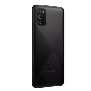Samsung Galaxy A02s perfil trasero lateral
