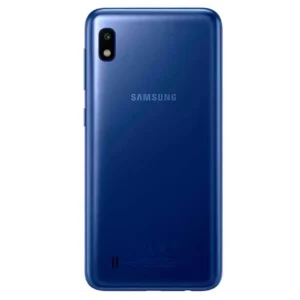 Vista trasera del Samsung Galaxy A10 azul